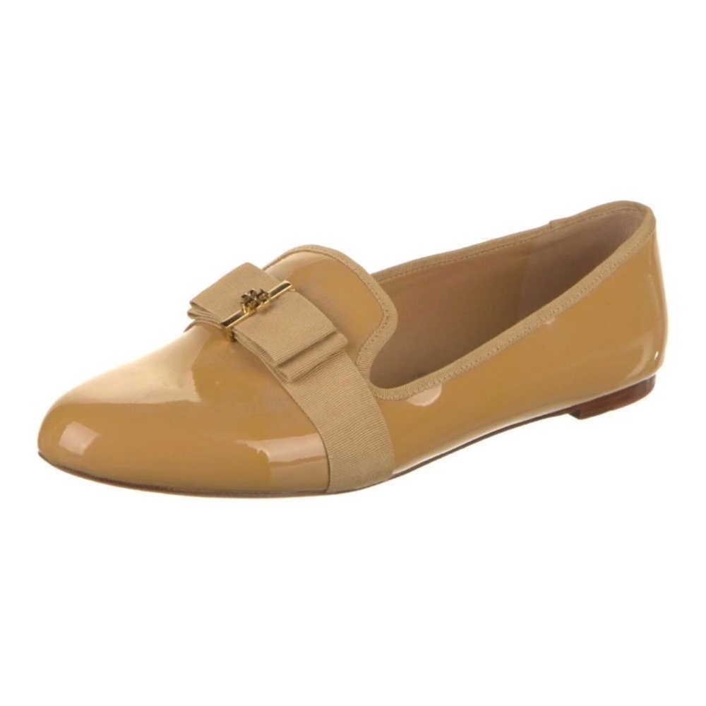 Tory Burch Tan Leather Trudy Flats